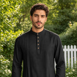 Slowva kurta shirt in black