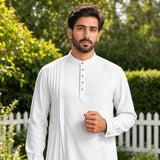 Slowva kurta shirt in white